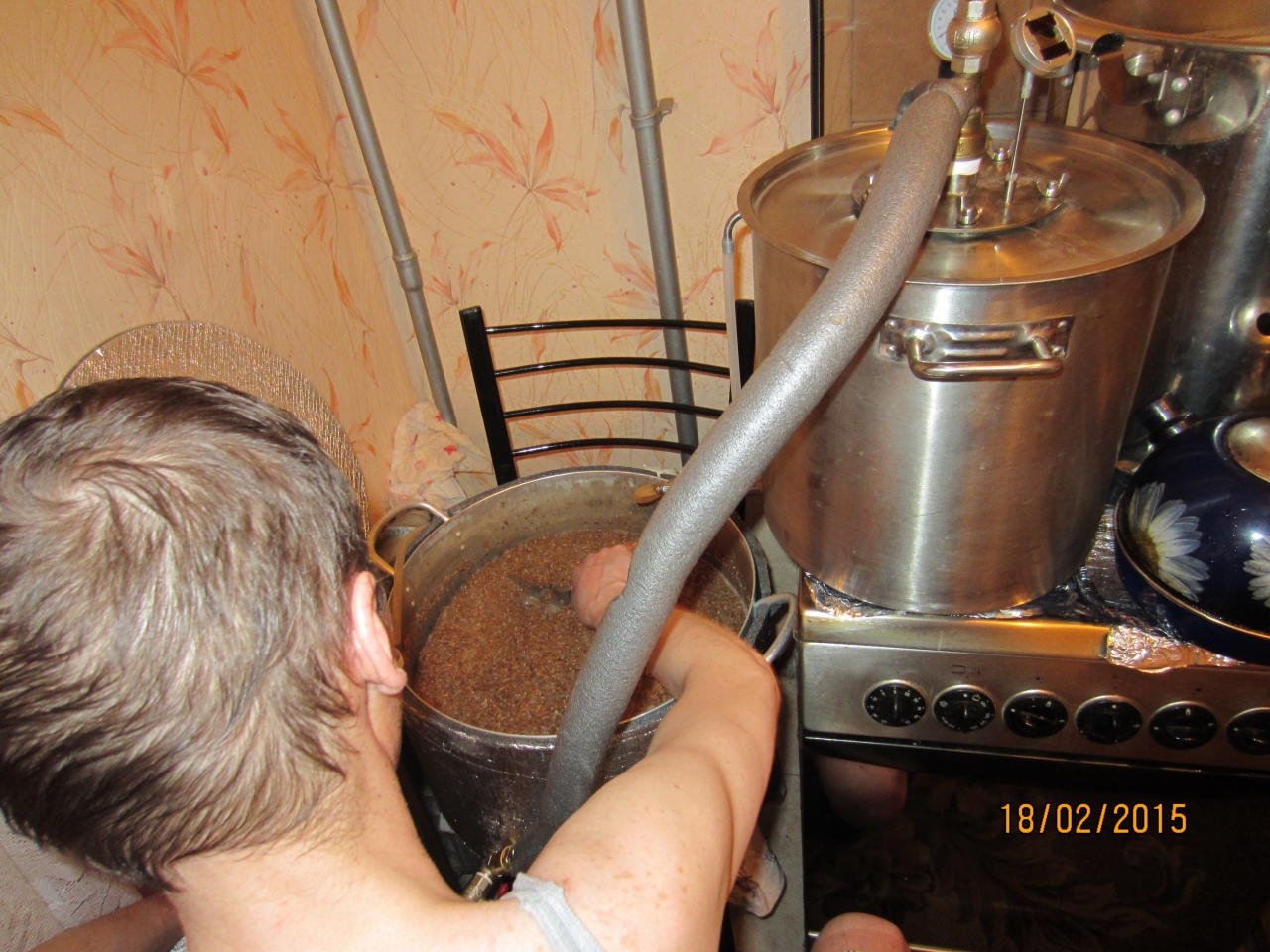 Главное постоянно мешать ,, так быстрее до пауз