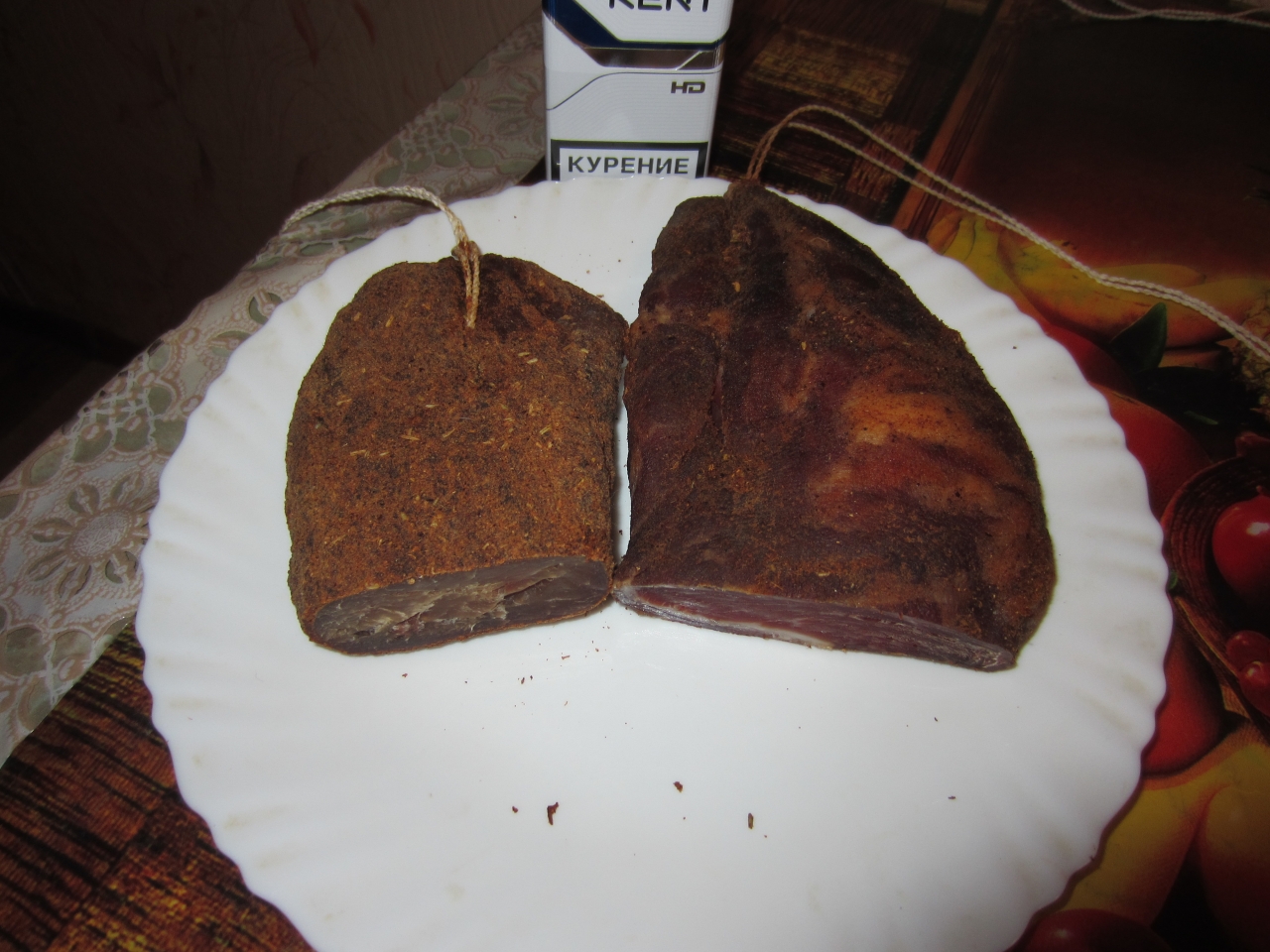 куриная грудка и свинина,